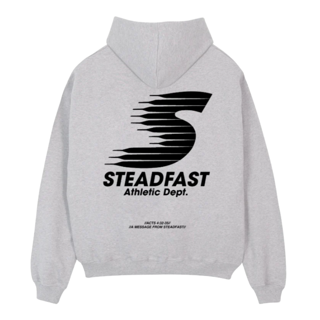 ATHLETIC DEPT HOODIE (LIGHT GREY MARL)