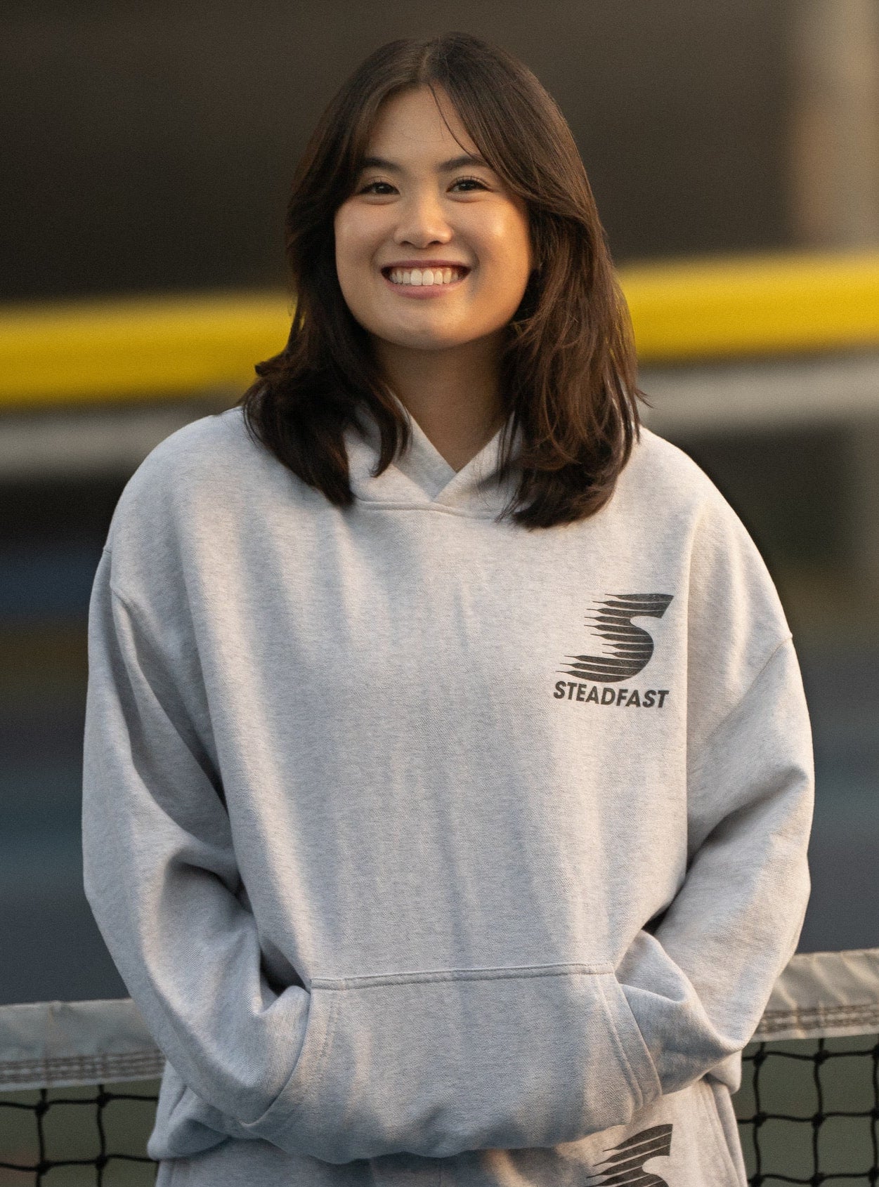 ATHLETIC DEPT HOODIE (LIGHT GREY MARL)