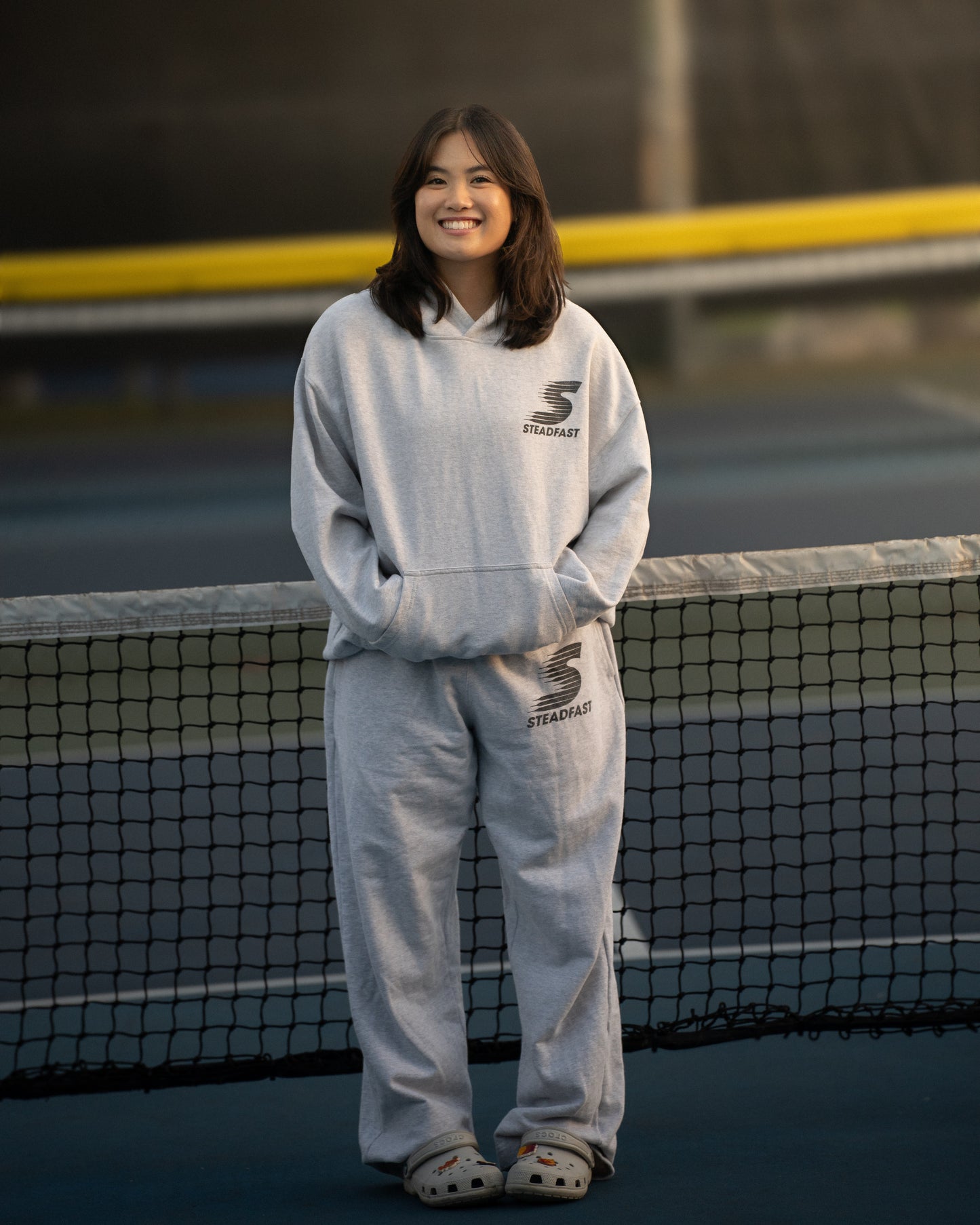 ATHLETIC DEPT SWEATPANTS (LIGHT GREY MARL)
