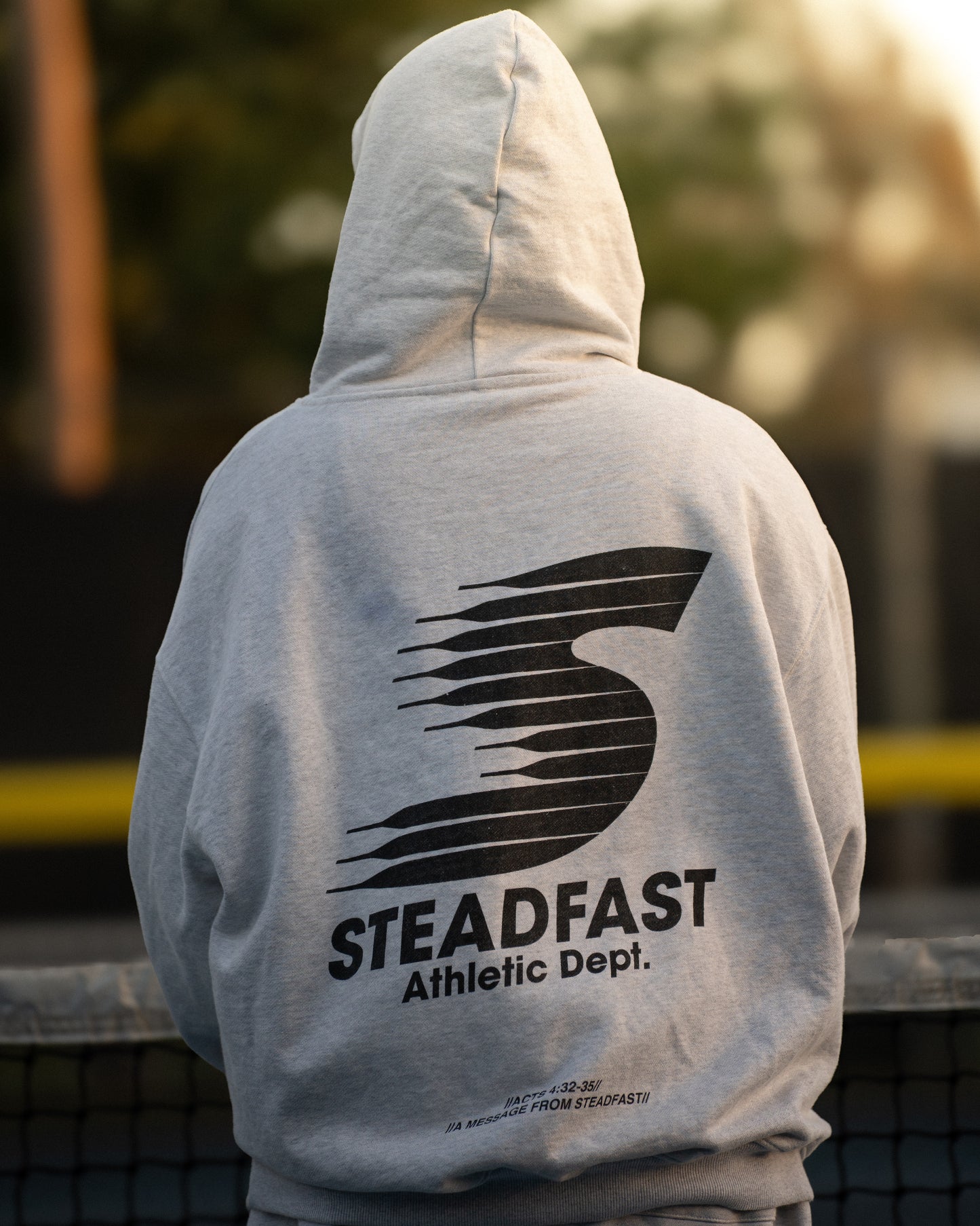 ATHLETIC DEPT HOODIE (LIGHT GREY MARL)